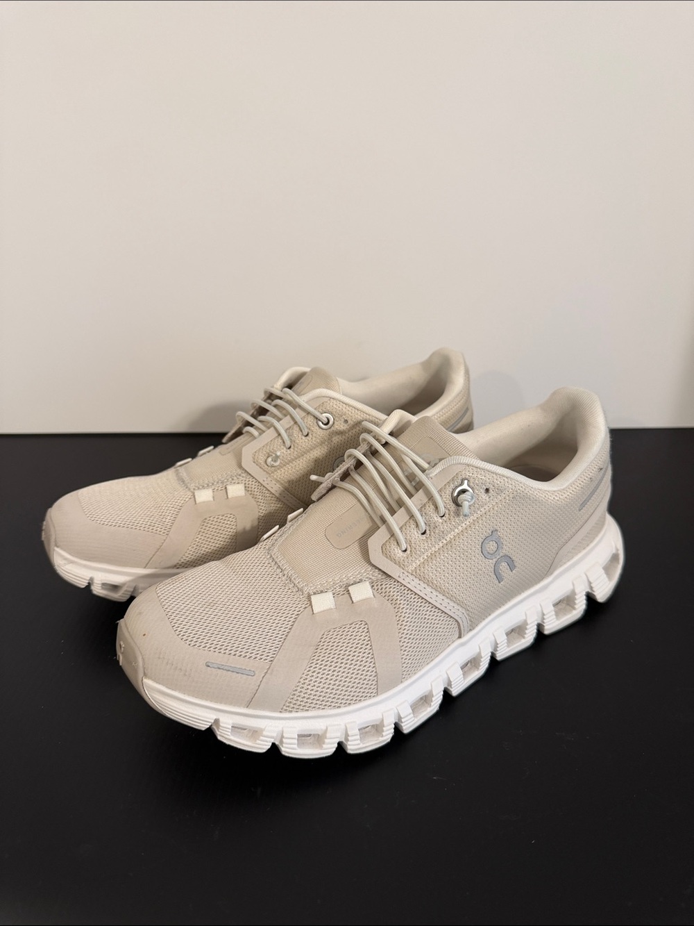 On Running Cloud Women’s Running Shoes in Light Beige